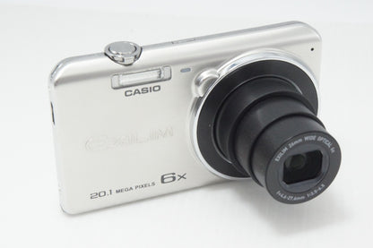 美品 CASIO カシオ EXILIM EX-ZS35 コンパクトデジタルカメラ シルバー 元箱付 260722a
