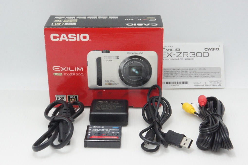 CASIO カシオ HIGH SPEED EXILIM EX-ZR300 コンパクトデジタルカメラ ゴールド 元箱付 260722b