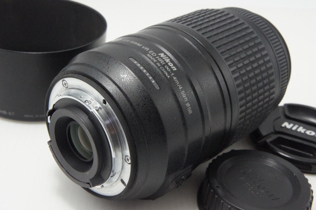 訳あり品 Nikon ニコン AF-S DX NIKKOR 55-300mm F4.5-5.6G ED VR APS-C ズームレンズ フード付 260722n