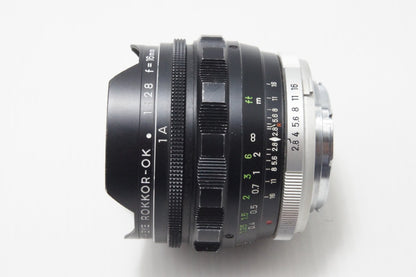 MINOLTA ミノルタ MC FISH-EYE ROKKOR-OK 16mm F2.8 魚眼レンズ SR/MDマウント MF 260722q