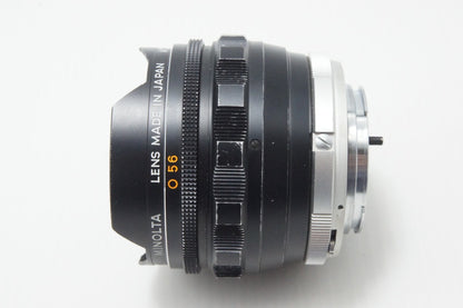 MINOLTA ミノルタ MC FISH-EYE ROKKOR-OK 16mm F2.8 魚眼レンズ SR/MDマウント MF 260722q