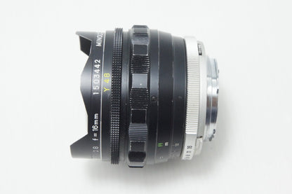 MINOLTA ミノルタ MC FISH-EYE ROKKOR-OK 16mm F2.8 魚眼レンズ SR/MDマウント MF 260722q