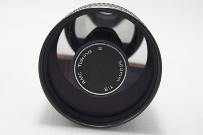 Tokina トキナー RMC REFLEX 500mm F8 ヤシコンマウント CY Mount MFレンズ フード付 260722u