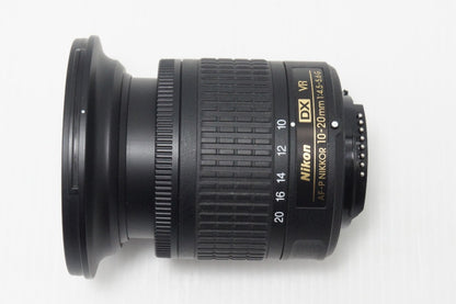 Nikon ニコン AF-P DX NIKKOR 10-20mm F4.5-5.6G VR APS-C ズームレンズ フード付 260722y