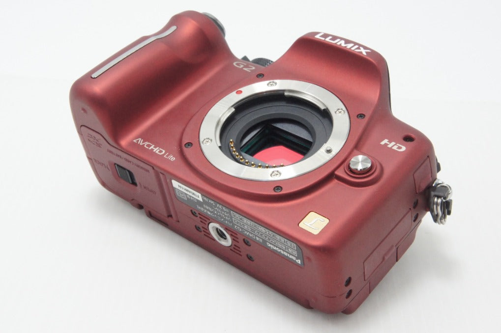 良品 Panasonic パナソニック LUMIX DMC-G2 ボディ ミラーレス一眼カメラ レッド 260723g