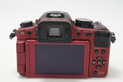 良品 Panasonic パナソニック LUMIX DMC-G2 ボディ ミラーレス一眼カメラ レッド 260723g