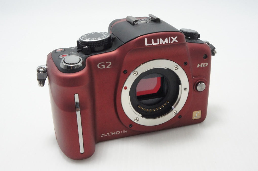 良品 Panasonic パナソニック LUMIX DMC-G2 ボディ ミラーレス一眼カメラ レッド 260723g