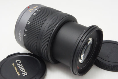 良品 Panasonic LUMIX G VARIO 14-42mm F3.5-5.6 ASPH. MEGA O.I.S H-FS014042 マイクロフォーサーズ 260723h