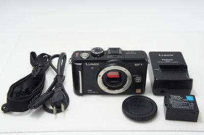 良品 Panasonic パナソニック LUMIX DMC-GF1 ボディ ミラーレス一眼カメラ ブラック 260723i