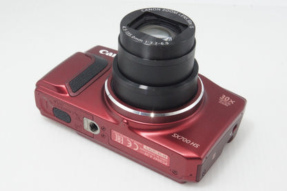 美品 Canon キヤノン PowerShot SX700 HS コンパクトデジタルカメラ レッド 元箱付 260723j