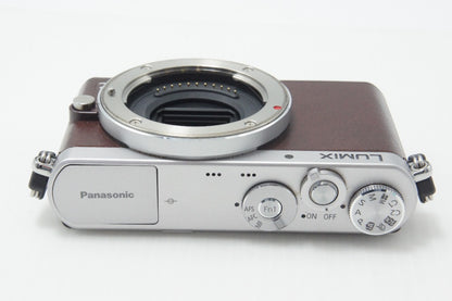 美品 Panasonic パナソニック LUMIX DMC-GM1S ボディ ミラーレス一眼カメラ ブラウン 260723l