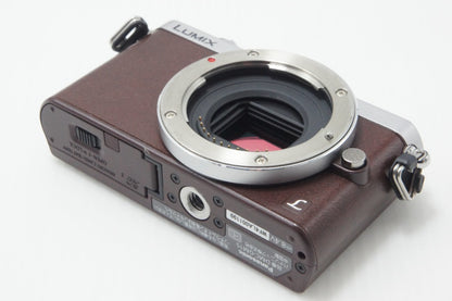 美品 Panasonic パナソニック LUMIX DMC-GM1S ボディ ミラーレス一眼カメラ ブラウン 260723l