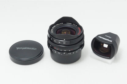 美品 VOIGTLANDER SUPER WIDE HELIAR 15mm F4.5 Aspherical Leica L39 スクリューマウント ファインダー付 260723n