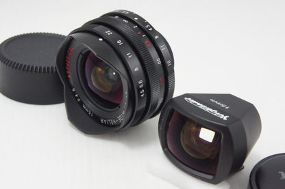 美品 VOIGTLANDER SUPER WIDE HELIAR 15mm F4.5 Aspherical Leica L39 スクリューマウント ファインダー付 260723n