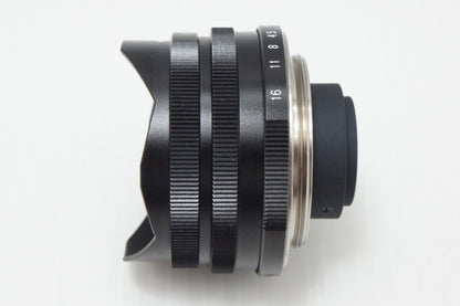 美品 VOIGTLANDER SUPER WIDE HELIAR 15mm F4.5 Aspherical Leica L39 スクリューマウント ファインダー付 260723n