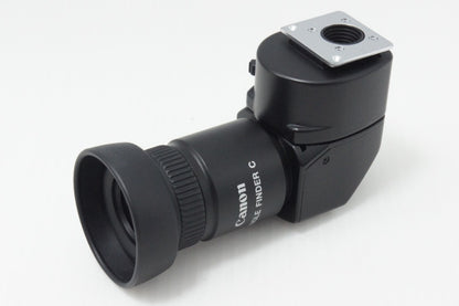 美品 Canon キヤノン ANGLE FINDER C アングルファインダー アダプター Ed-C Ec-C ケース付 260723s