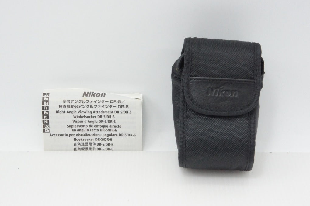 美品 Nikon ニコン Right Angle Viewfinder DR-6 角窓用変倍アングルファインダー ケース 説明書付 260723t