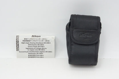 美品 Nikon ニコン Right Angle Viewfinder DR-6 角窓用変倍アングルファインダー ケース 説明書付 260723t