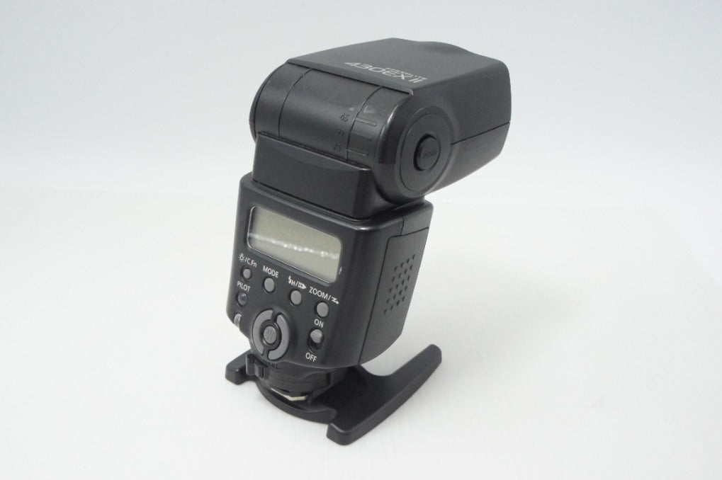 良品 Canon キヤノン ストロボ スピードライト 430EX II ケース スタンド付 260723v