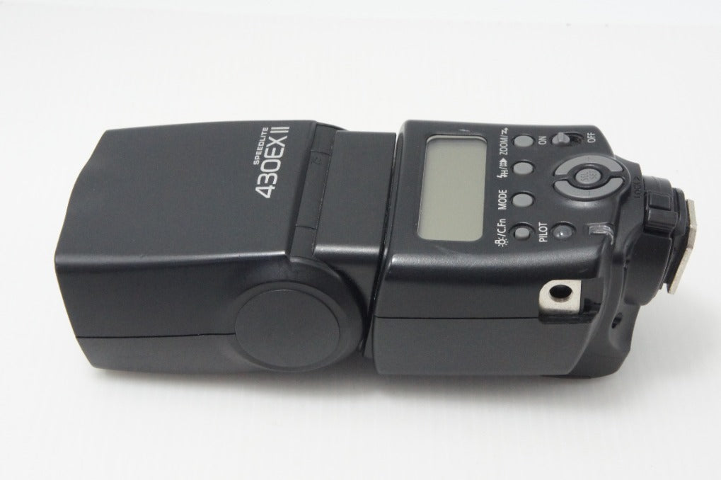 良品 Canon キヤノン ストロボ スピードライト 430EX II ケース スタンド付 260723v