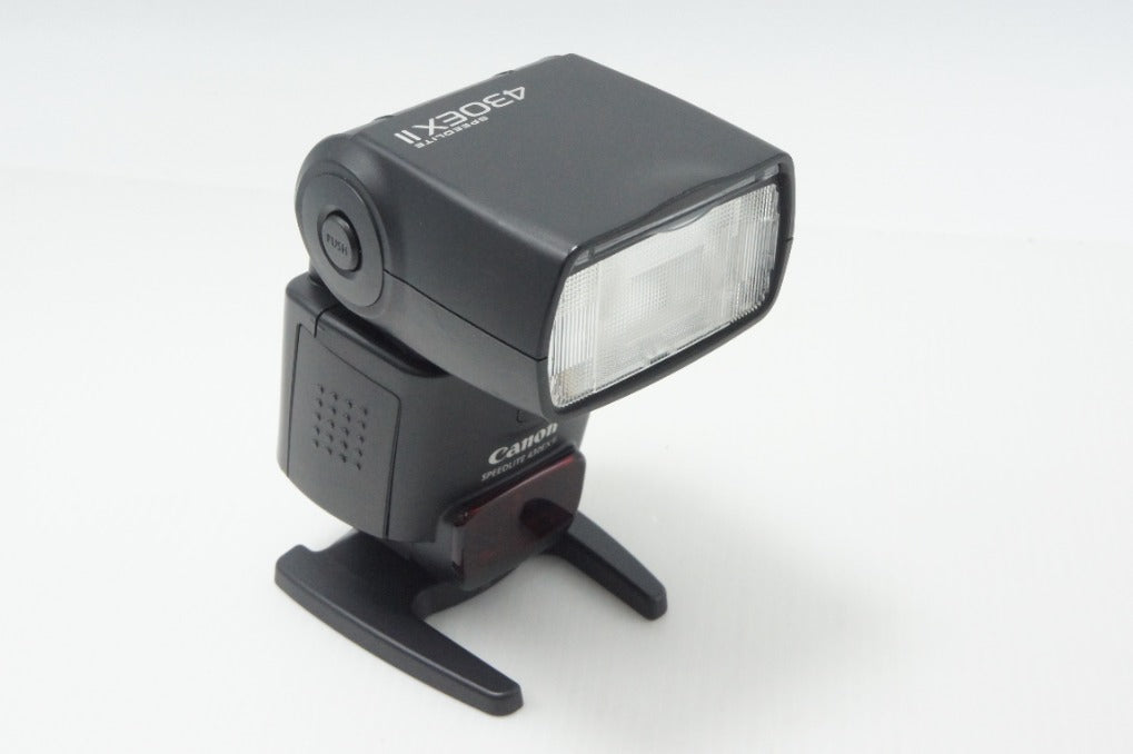 良品 Canon キヤノン ストロボ スピードライト 430EX II ケース スタンド付 260723v