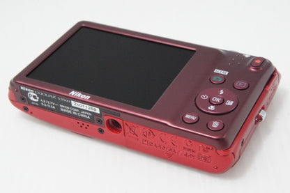 美品 Nikon ニコン COOLPIX S3500 コンパクトデジタルカメラ ラズベリーレッド 260724a