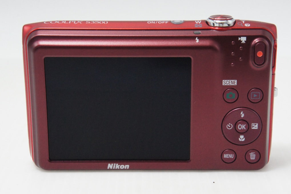美品 Nikon ニコン COOLPIX S3500 コンパクトデジタルカメラ ラズベリーレッド 260724a