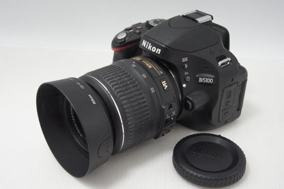 美品 Nikon D5100 ボディ + AF-S DX NIKKOR 18-55mm VR レンズキット デジタル一眼レフカメラ ブラック 260724b