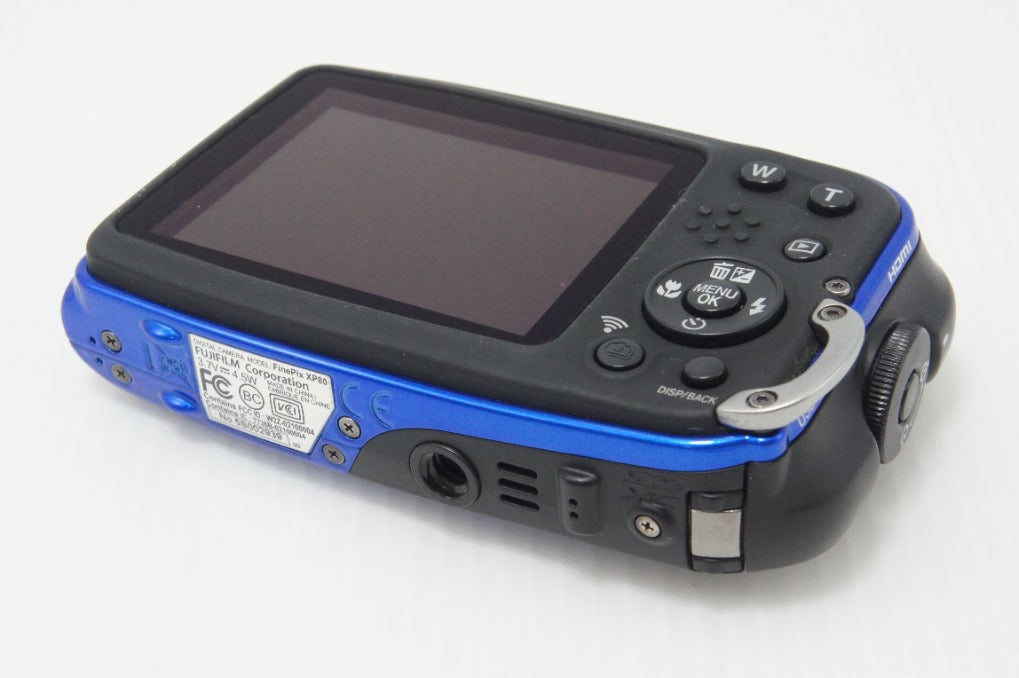 良品 FUJIFILM フジフィルム FinePix XP80 コンパクトデジタルカメラ ブルー 元箱付 260727b