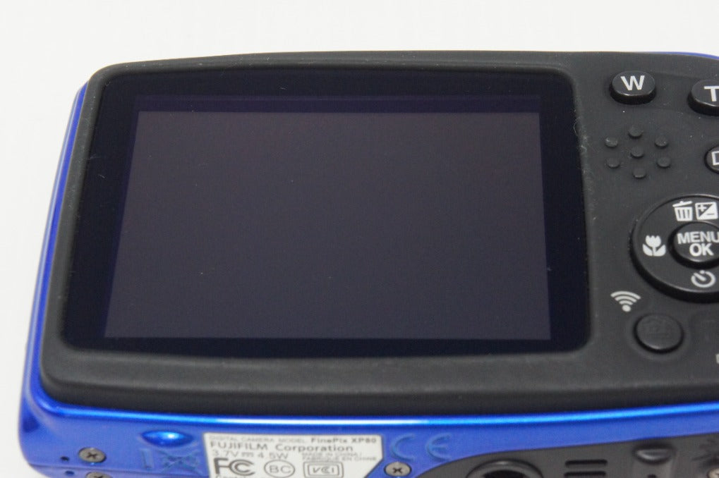 良品 FUJIFILM フジフィルム FinePix XP80 コンパクトデジタルカメラ ブルー 元箱付 260727b