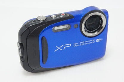良品 FUJIFILM フジフィルム FinePix XP80 コンパクトデジタルカメラ ブルー 元箱付 260727b