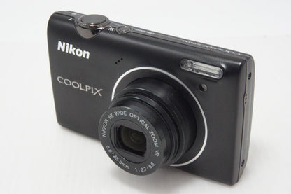 良品 Nikon ニコン COOLPIX S5100 コンパクトデジタルカメラ スマートブラック 元箱付 260727d