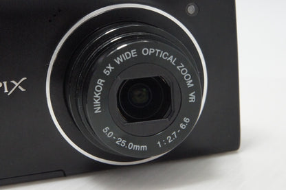 良品 Nikon ニコン COOLPIX S5100 コンパクトデジタルカメラ スマートブラック 元箱付 260727d