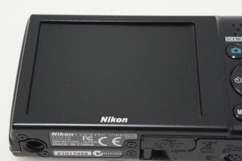 良品 Nikon ニコン COOLPIX S5100 コンパクトデジタルカメラ スマートブラック 元箱付 260727d