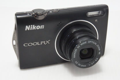 良品 Nikon ニコン COOLPIX S5100 コンパクトデジタルカメラ スマートブラック 元箱付 260727d