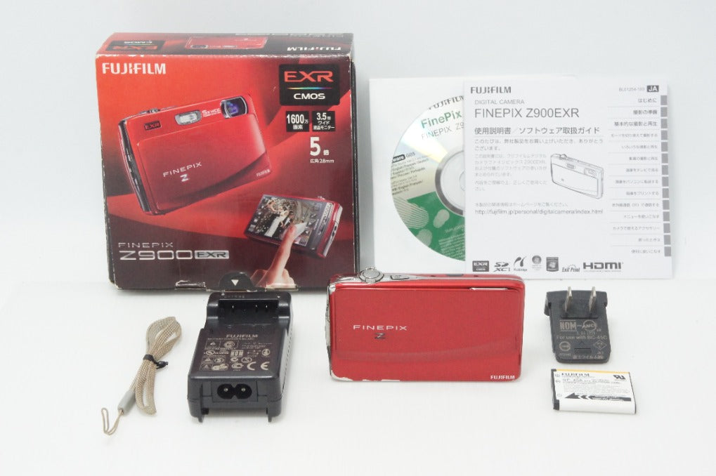 FUJIFILM フジフィルム FinePix Z900EXR コンパクトデジタルカメラ レッド 元箱付 260727e
