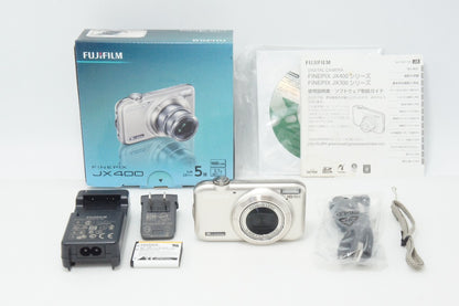 良品 FUJIFILM フジフィルム FinePix JX400 コンパクトデジタルカメラ シャンパンゴールド 元箱付 260727f