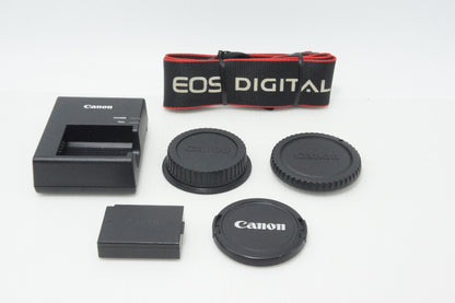 良品 Canon キヤノン EOS Kiss X50 ボディ + EF-S 18-55mm IS II レンズキット デジタル一眼レフカメラ 260727g