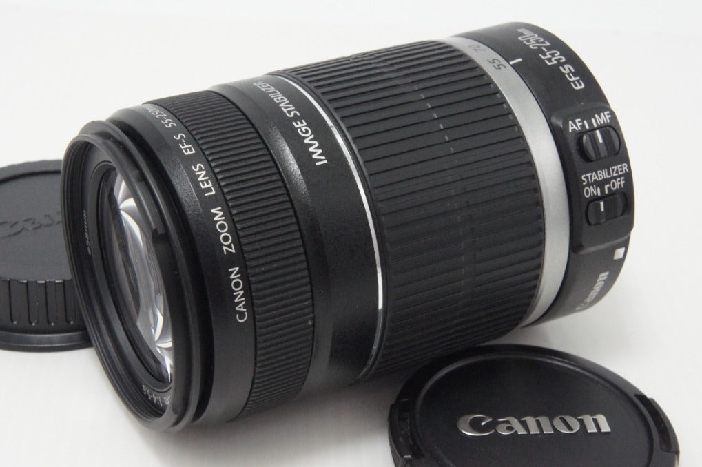 美品 Canon キヤノン EF-S 55-250mm F4-5.6 IS APS-C ズームレンズ 260727h