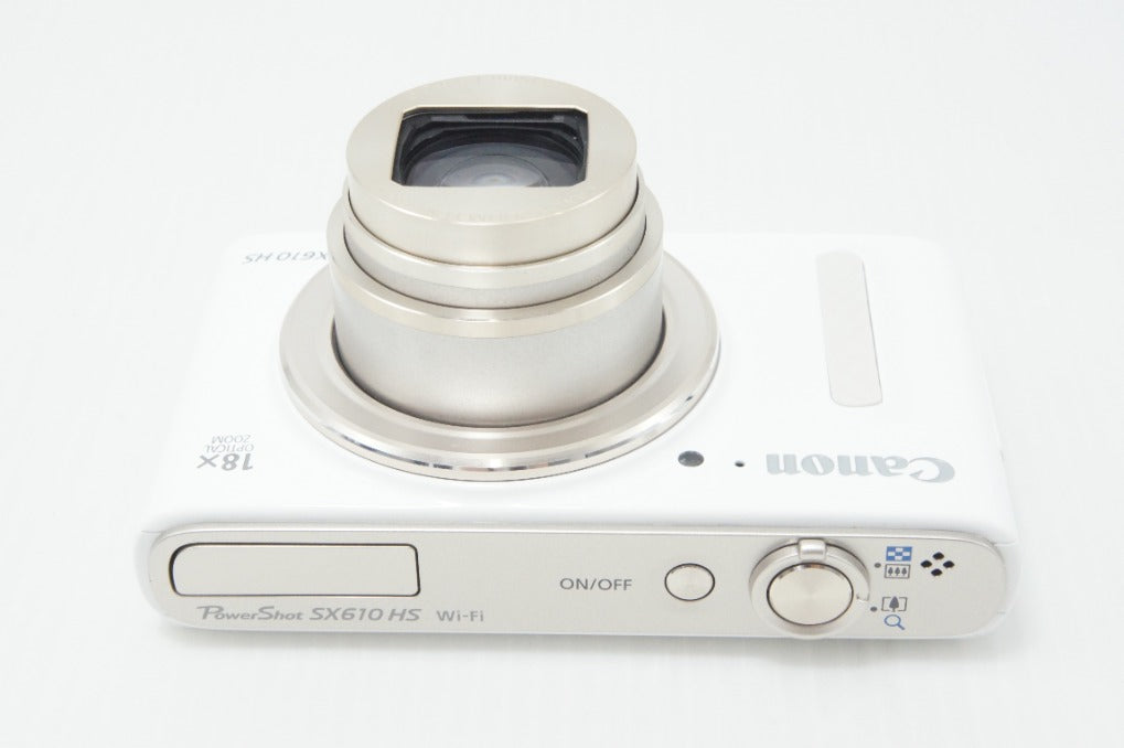 美品 Canon キヤノン PowerShot SX610 HS コンパクトデジタルカメラ ホワイト 元箱付 260727i