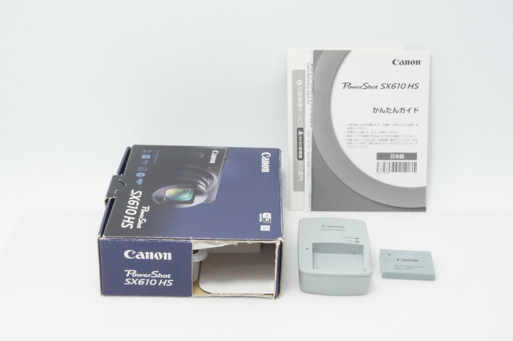美品 Canon キヤノン PowerShot SX610 HS コンパクトデジタルカメラ ホワイト 元箱付 260727i
