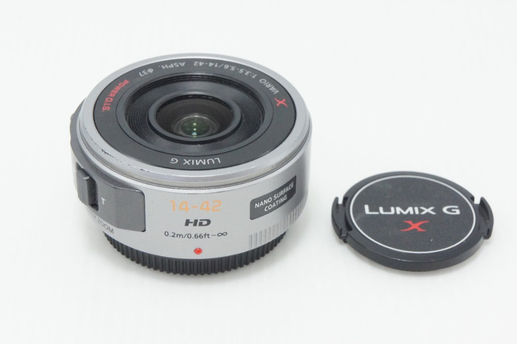 Panasonic LUMIX G X VARIO PZ 14-42mm F3.5-5.6 ASPH. POWER O.I.S. H-PS14042 マイクロフォーサーズ シルバー 260727k