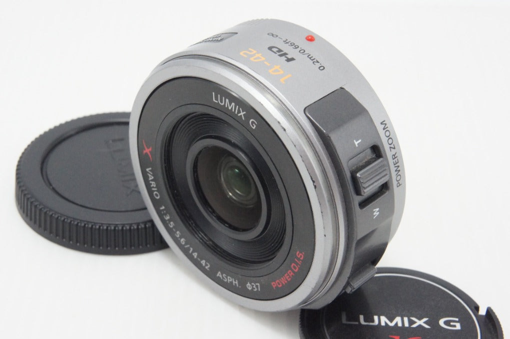 Panasonic LUMIX G X VARIO PZ 14-42mm F3.5-5.6 ASPH. POWER O.I.S. H-PS14042 マイクロフォーサーズ シルバー 260727k