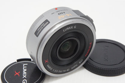 Panasonic LUMIX G X VARIO PZ 14-42mm F3.5-5.6 ASPH. POWER O.I.S. H-PS14042 マイクロフォーサーズ シルバー 260727k