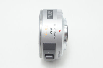 Panasonic LUMIX G X VARIO PZ 14-42mm F3.5-5.6 ASPH. POWER O.I.S. H-PS14042 マイクロフォーサーズ シルバー 260727k