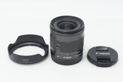 Canon キヤノン EF-M 11-22mm F4-5.6 IS STM ブラック EF-Mマウント APS-C ズームレンズ フード付 260728ac