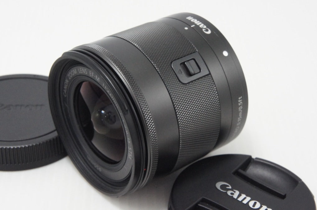 Canon キヤノン EF-M 11-22mm F4-5.6 IS STM ブラック EF-Mマウント APS-C ズームレンズ フード付 260728ac