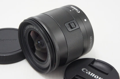 Canon キヤノン EF-M 11-22mm F4-5.6 IS STM ブラック EF-Mマウント APS-C ズームレンズ フード付 260728ac