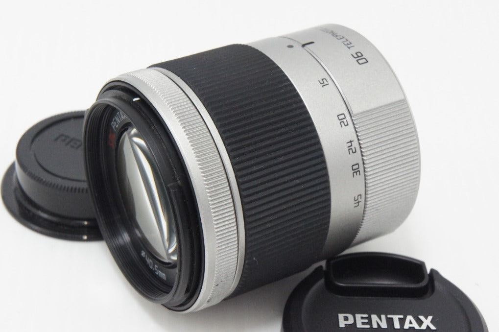良品 PENTAX ペンタックス 06 TELEPHOTO ZOOM 15-45mm F2.8 シルバー
