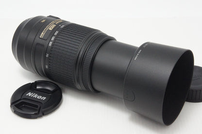 美品 Nikon ニコン AF-S DX NIKKOR 55-300mm F4.5-5.6G ED VR APS-C ズームレンズ フード付 260728k